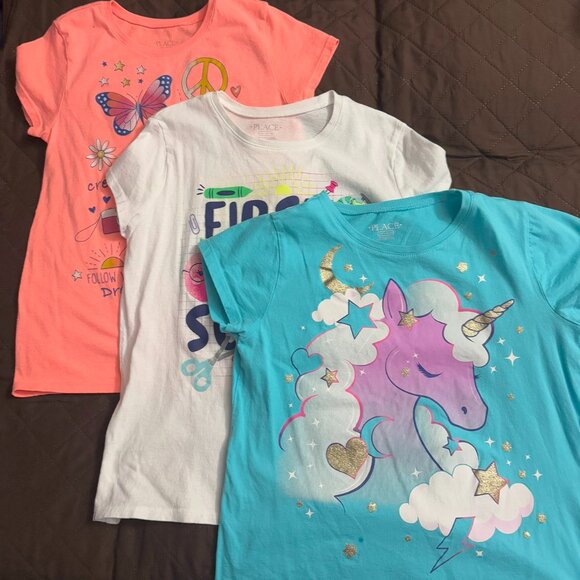 The Children’s Place Lot3 T-shirts - PreLoved - In Very Good Condition -Size10 - Picture 1 of 5